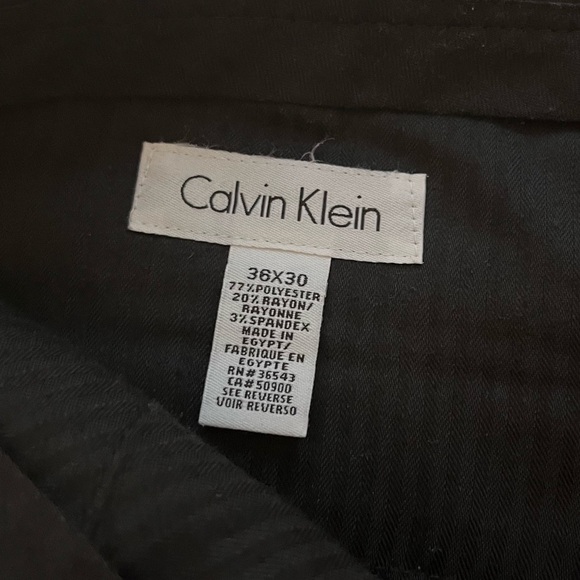 Calvin Klein Men’s Dress Pants Charcoal Gray 36x30 - Picture 6 of 8